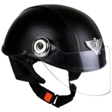 Half Face Bike Helmet Black image