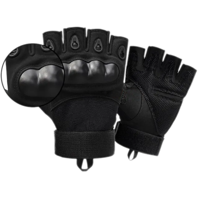 Half Finger Tactical Hand Gloves For Bike V1 1Pair image