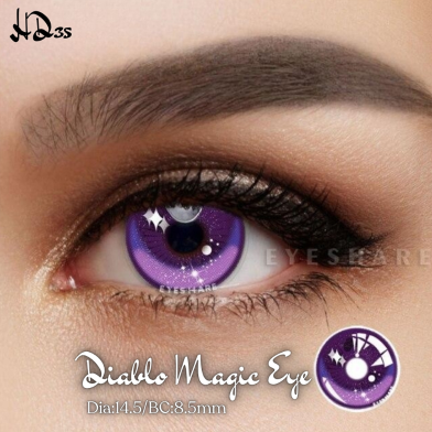 Halloween Cosplay Purple Color Contact Lenses image