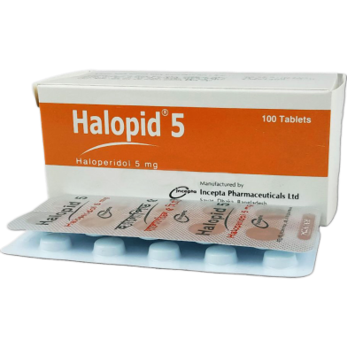 Halopid 5 mg Tablet 10's strip image
