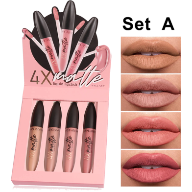 Handaiyan 4X Matte Liquid Lipstick 4 Pcs Set image