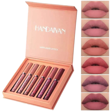 Handaiyan 6 Colors Long Lasting Velvet Liquid Lipsticks Set B image