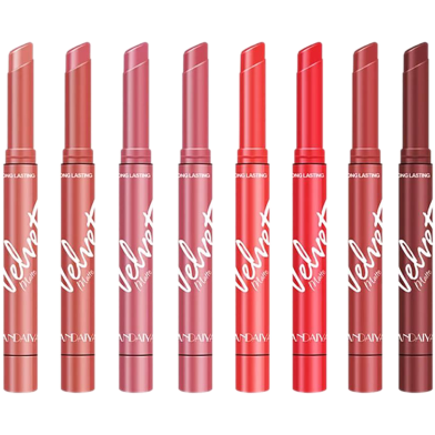 Handaiyan Moisturizing Brightening Velvet Matte Lip Stick Set 8pcs image