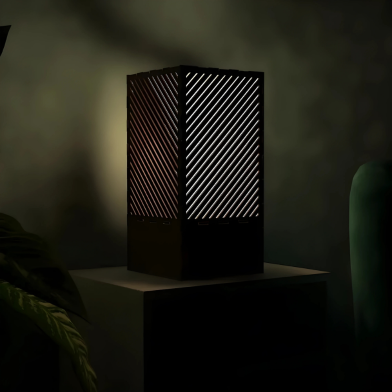 Ednfy Handcrafted Wood Table Lamp image