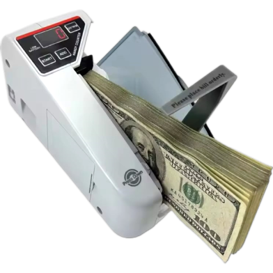 Handheld Mini Money Counter LED Display with Battery Plug and Bracket image