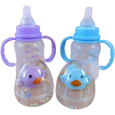 Handle Feeder With Jhunjhuni Made Of Polypropyllin 150 Ml-1 Pcs image