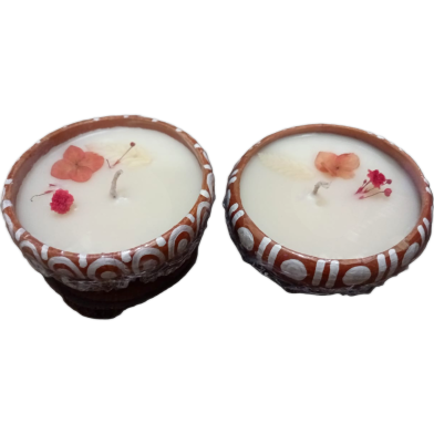 Handmade Pottery Candle Multi Fragrance image