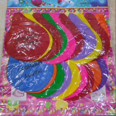 Happy Birthday Multicolor Balloons 20Pcs image