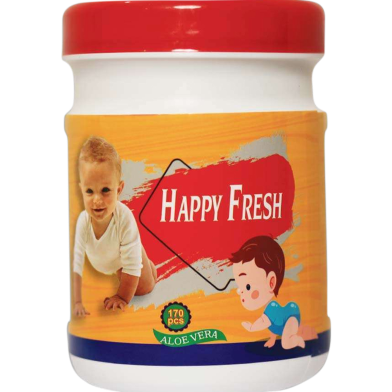 Happy Fresh Wet Wipes with Tube image