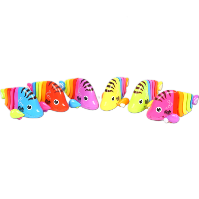Happy Running Colorful Fish For Kids | Interactive Baby Toy With Moving Parts | Easy-To-Play Fun For Children | Enhance Motor Skills And Entertainment | Engaging Baby Toys (pb_fish_6637_ran) Random Color - 280964840 Slide 1