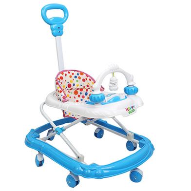 Happy Walker - Cyan Blue and White image