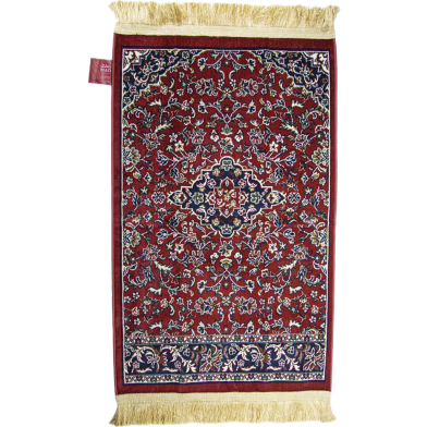 Haram Classic Jaynamaz Maroon 4 mm_Madina Made Prayer Mat image