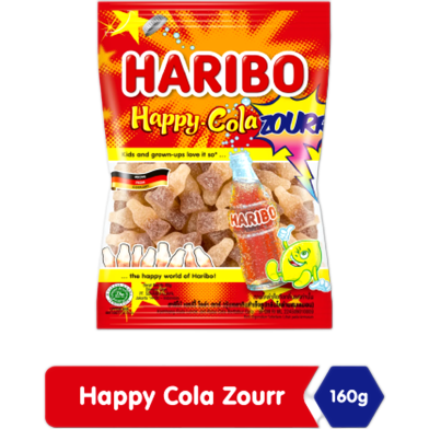 Haribo Happy Cola Sour Candy 160gm image