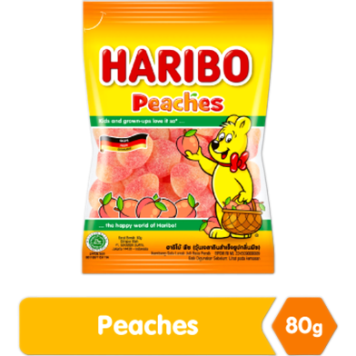Haribo Peaches Candy 80gm image