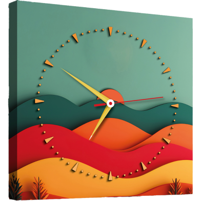 Hasain Mart Abastrac Wall Clock 12 x 12 inch image