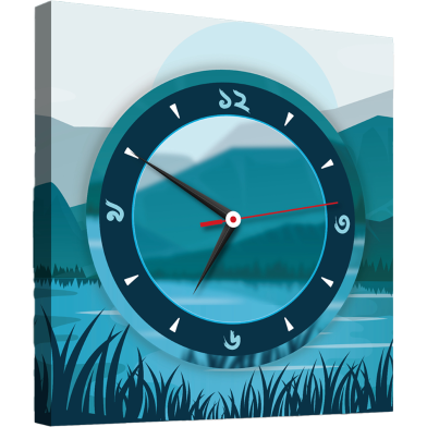 Hasain Mart Natural Wall Clock 24 x 12 Inch image