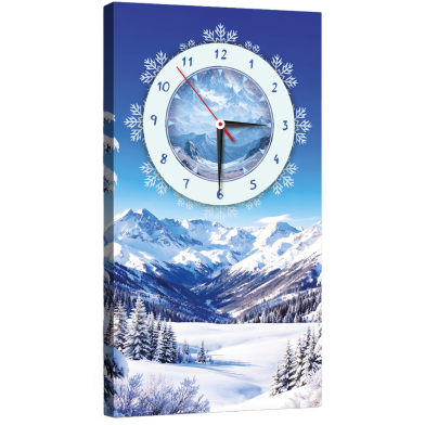 Hasain Mart Natural Wall Clock 24 x 12 Inch image