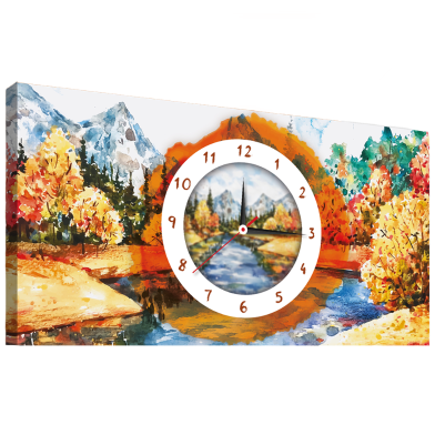 Hasain Mart Natural Wall Clock 24 x 12 Inch image