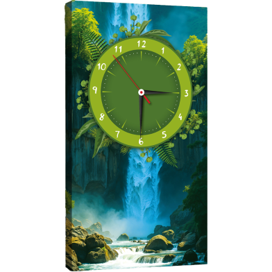 Hasain Mart Natural Wall Clock 24 x 12 Inch image
