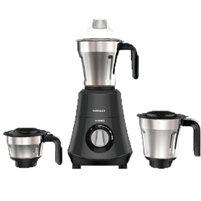 Havells Hydro 750W Mixer Grinder Blender Gray 3 Jars image