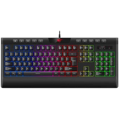 Havit KB487L USB Multi-Function Backlit Keyboard with Wrist Rest. 87 Keys, N Key Rollover image