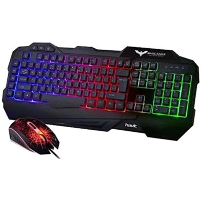 Havit KB558CM Gaming Wired Backlit Keyboard and Programmable Mouse Combo image