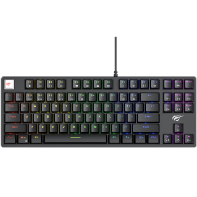 Havit KB890L USB RGB Gaming Mechanical Keyboard Light Type image