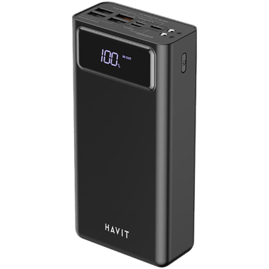 Havit PB56 40000mah Power Bank With LED Smart Display Black image