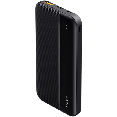 Havit PB80 10000mah 20W Power Bank With LED Indicator Black image