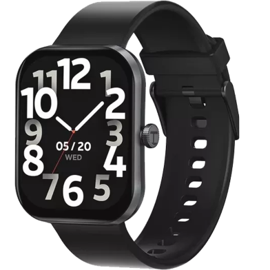 Haylou S6 2.01 Inch TFT Bluetooth Calling With IP68 Water Resistance Smart Watch- Black image