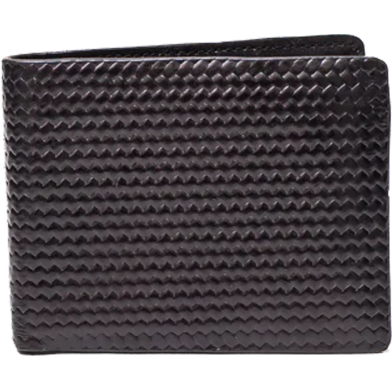 Hazzle Braided Wallet Short Black Premium Leather Stylish Design image