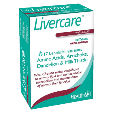 HealthAid Livercare For Detoxing Of Liver Vegetarian - 60 Tablets image
