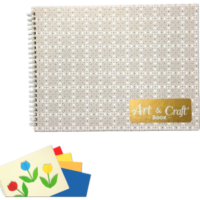 Hearts Bangladesh Art and Craft Book – (24 plus 12=36 Sheets) with 6 different Color Sheets – DIY Activities, School Projects, Creativity Learning [Hearts Art and Craft Book] image