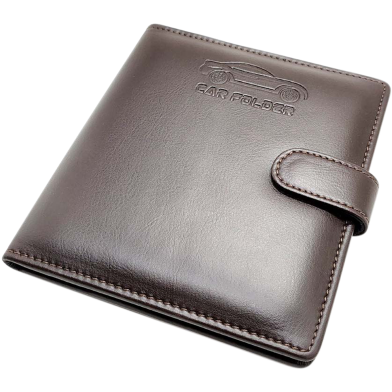 Hearts Car Document Folder Chocolate 1 Pcs image