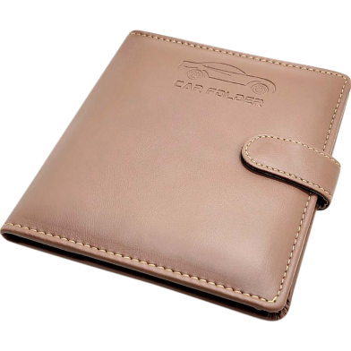Hearts Car Document Folder Coffee Color 1 Pcs image