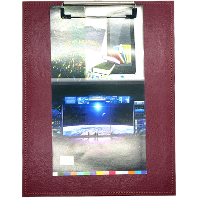 Hearts Clip Board - Maroon image