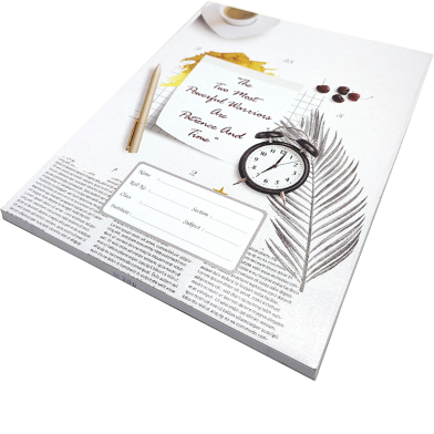 Hearts Floral Binding Khata English 200 Page image