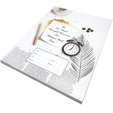 Hearts Floral Binding Khata Margin 120 Page image