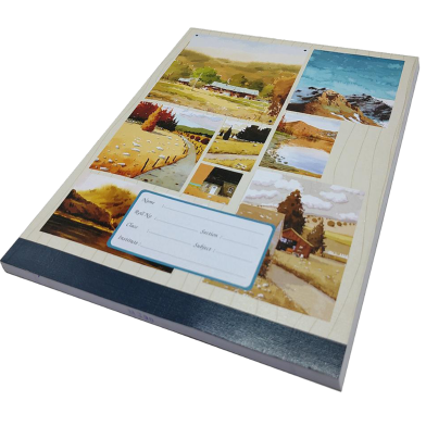 Hearts Floral Binding Khata Margin 120 Page image