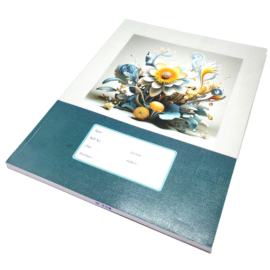 Hearts Floral Binding Khata Margin 160 Page image