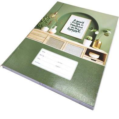 Hearts Floral Binding Khata Margin 160 Page image