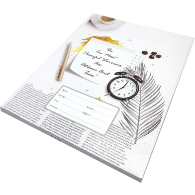 Hearts Floral Binding Khata Margin 96 Page image