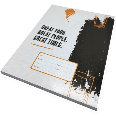 Hearts Floral Binding Khata Margin 96 Page image