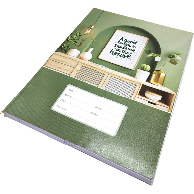 Hearts Floral Binding Khata White 300 Page image