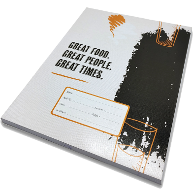 Hearts Floral Binding Khata White 96 Page image