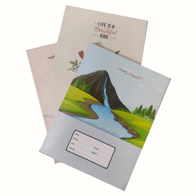 Hearts Floral Medium English Khata 96 Page image