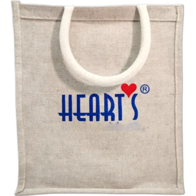 Hearts Jute Bag Hearts image