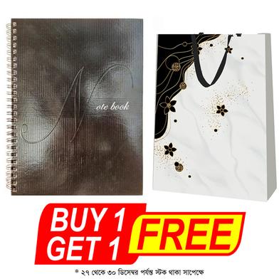 Hearts Lined Notebook with One pcs Gift Bag Big free image