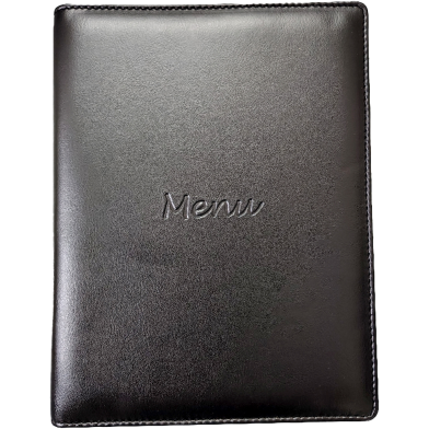 Hearts Restaurant Menu Folder Ring-Black A4 Size image