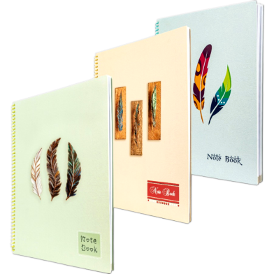 Hearts Styles Notebook - Green Color image